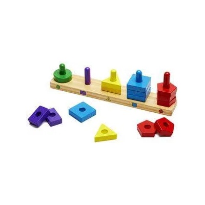 Melissa & Doug Детска дървена низанка - сортер, 10379 Melissa and Doug, 000772103794