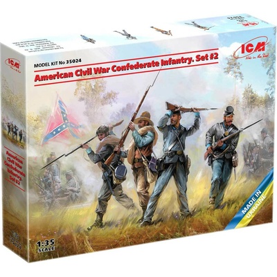 ICM American Civil War Confederate Infantry.Set 2 1:35
