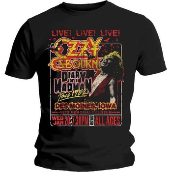 Ozzy Osbourne Diary of a Madman Tour Black S Риза (OZZTS13MB01)