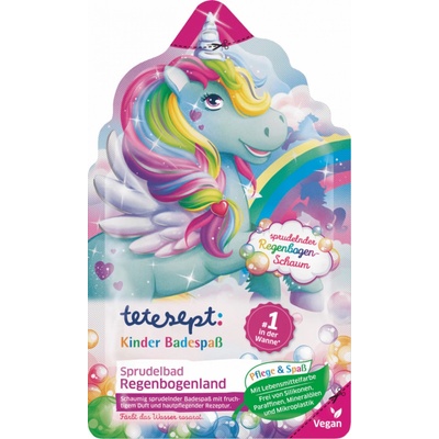 Tetesept Duhový svět Perly do koupele barevná koupel s duhovým efektem 40 g