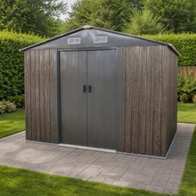 BestBerg BBSH-608WT 5,3 m² 205 x 257 x 202 cm biele drevotaupe