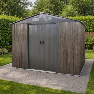 BestBerg BBSH-608WT 5,3 m² 205 x 257 x 202 cm biele drevotaupe