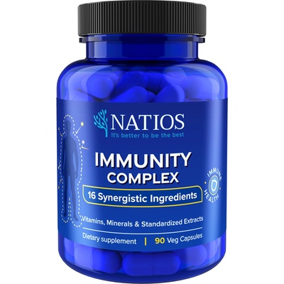 NATIOS Immunity Complex, Komplex 16 zložiek, 90 vegánskych kapsúl