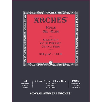 ARCHES Oil Cold Pressed Скицник 12 31 x 41 cm 300 g (A1795109)