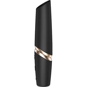 Satisfyer - вибратор с форма на червило - черен