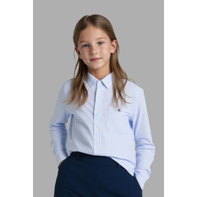 Gant Striped Shield Poplin Shirt light blue – Zboží Dáma