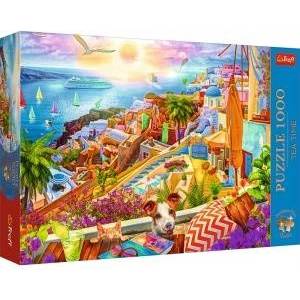 Trefl Puzzle - 1000 Premium Plus - Tea Time: Visiting Santorini Trefl 10842