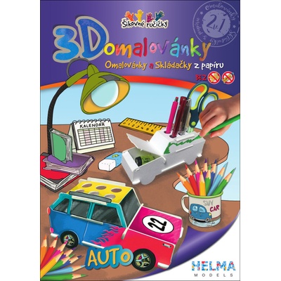 3D omalovánky Auto