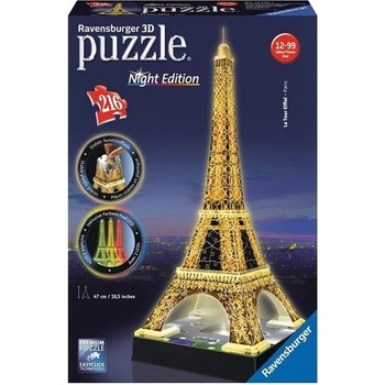 Ravensburger 3D puzzle svítící Eiffelova veža 216 ks