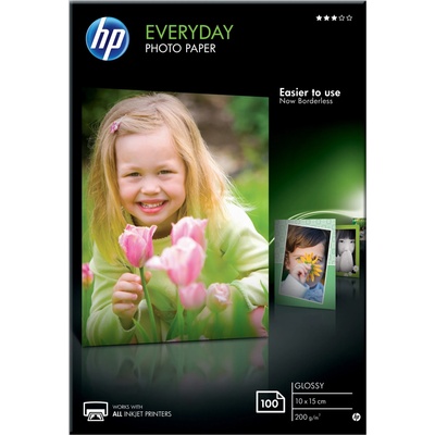 Хартия, HP Everyday Glossy Photo Paper-100 sht/10 x 15 cm (CR757A)