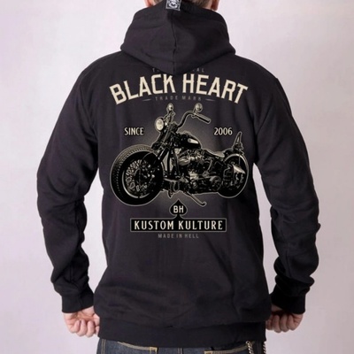 BLACK HEART MOTORCYCLE Čierna