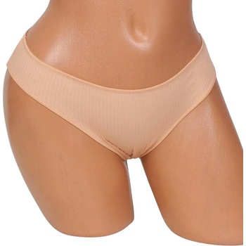 Памучна бежова прашка с рипсен ефект