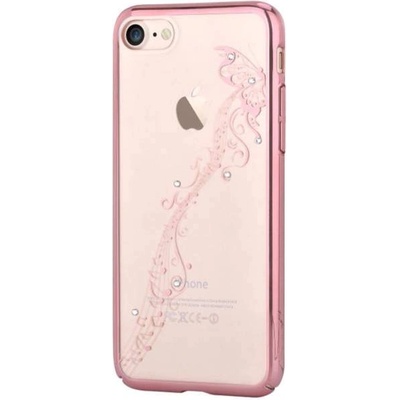 DEVIA Crystal Papillon Case - поликрабонатов кейс за iPhone 8, iPhone 7 (с кристали Сваровски) (розово злато)