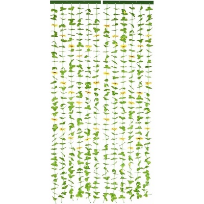 Žltý/zelený záves do dverí 90x190 cm Sunflowers – Maximex