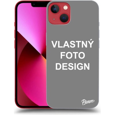 Púzdro Picasee silikónový Apple iPhone 13 - Vlastný design/motiv čierne