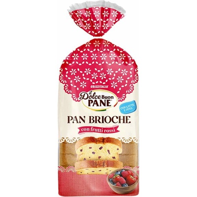 il Buon Pane chlieb sladký Pan Brioche s červeným ovocím 500g