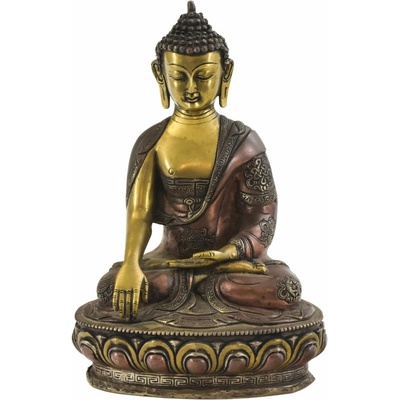 Sanu Babu Buddha Šakjamuni, kovová soška, 32cm
