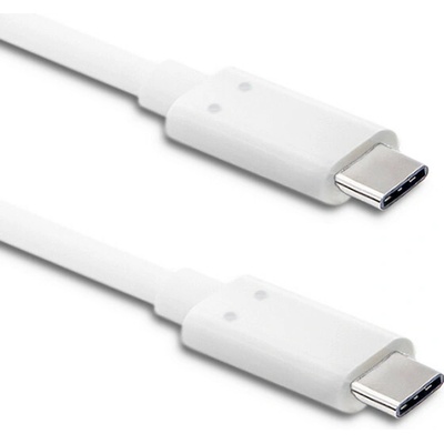 Qoltec 50508 USB 3.1; USB C vidlice,z obou stran, 1m, bílý