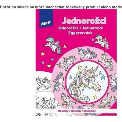 MFP Mandaly jednorožce antistresová omaľovánka A4