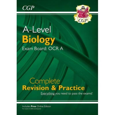 A-Level Biology: OCR A Year 1 & 2 Complete Revision & Practice w/Online Ed (For exams from 2025) - CGP Books
