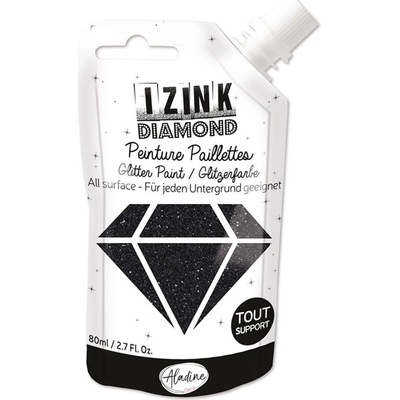 Izink Diamantová barva Aladine Diamond 80 ml noir černá – Zboží Dáma