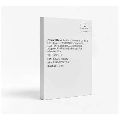 Cradlepoint L950 Series L950 C7B Router WWAN 1GbE 3G 4G mit 3 Jahre NetCloud Branch LTE Adapter Essentials Plan und Advanced Plan (BBA3-0950C7B-GS)