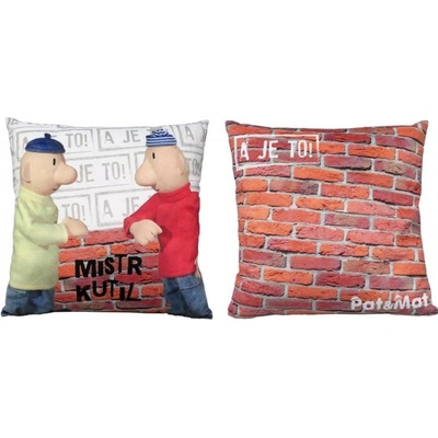 Pat a Mat Polštář oboustranný kutil 30x30
