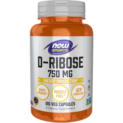 Now Foods Foods D-Ribóza 750 mg 120 veg kapsli