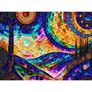 SunsOut - Puzzle Psychedelic Sunday - 1 000 piese