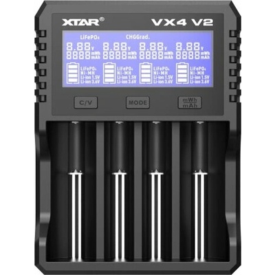 XTAR VX4 v2 inteligentná a tester kapacity pre Li-ion a NiMh akumulátory 6977699220689