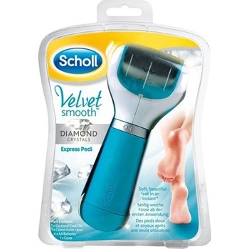 Scholl Velvet Smooth elektrický pilník na chodidla + Essential Smooth denní hydratační krém 60 ml dárková sada