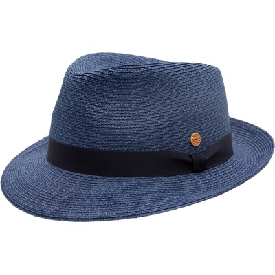 Trilby Mayser Maleo crushable nemačkavý letní klobouk UV faktor 80 modrý