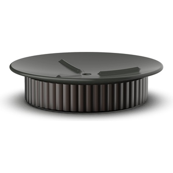 DECOR WALTHER Сапунерка Of Line с кафява основа 12, 5 см черна (0671049)