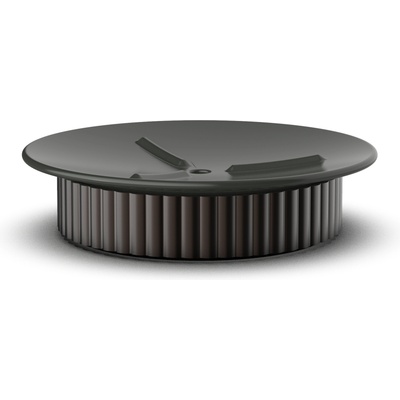 DECOR WALTHER Сапунерка Of Line с кафява основа 12, 5 см черна (0671049)