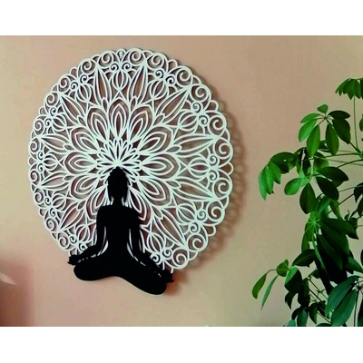 Sentop - Mandala 3D obraz na stěnu Buddha mandala barevné provedení: Překližka Topol Překližka Topol Rozměr 50 cm 4006-54604 PR0362 3D Paywood