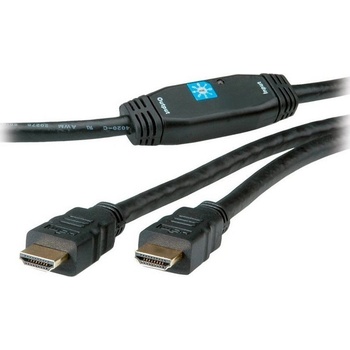 Roline HDMI кабел, Roline, 30 м, Full HD 3D, 1080p, 15x23x75 mm, черен (14.01. 3465) (14.01.3465)