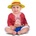 One Piece Маскировъчен костюм за бебета One Piece Luffy (2 Части) Размер 7-12 месеца