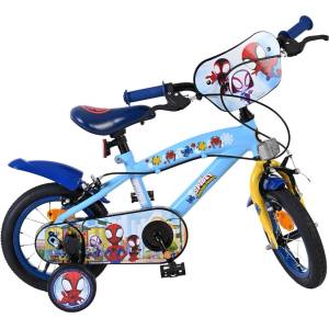 E & L Cycles Детски велосипед с помощни колела E&L cycles - Spidey and His Amazing Friends, 12 (20505-FW12)