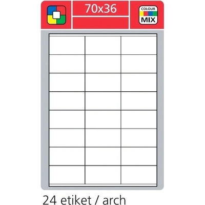 Rayfilm R0132 fluo červené etikety 70x36mm 100 listů