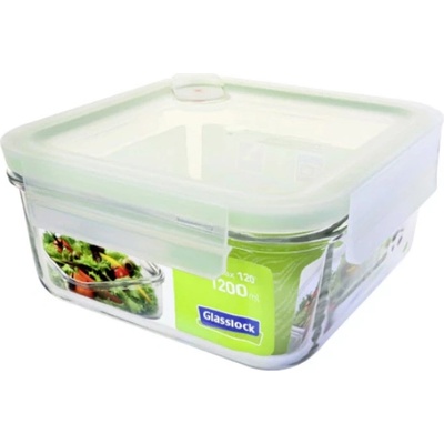 Glasslock Sklenená dóza štvorcová 1200 ml 16 x 16 x 6,9 cm