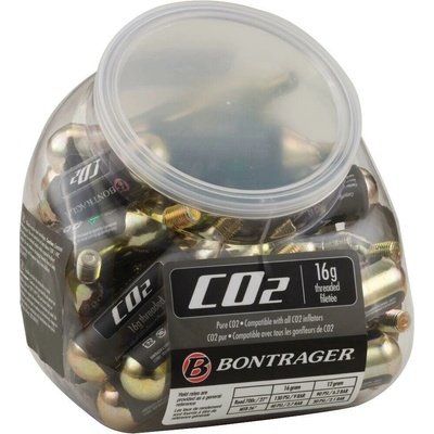 Bontrager CO2 Cartridge Tub 30 ks ČIERNA Verzia: Závitové Velikost