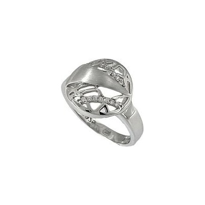 Infinitysilver Strieborný prsteň prerezávaný okrúhly OR04152