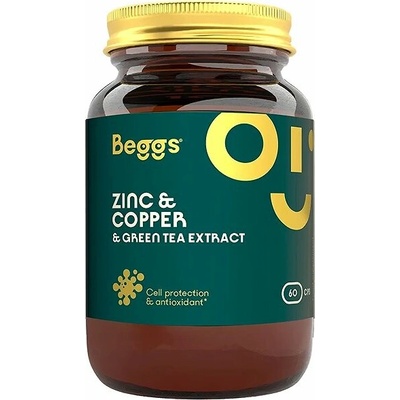 Beggs Zinc + Copper + Green tea extract 60 kapsúl