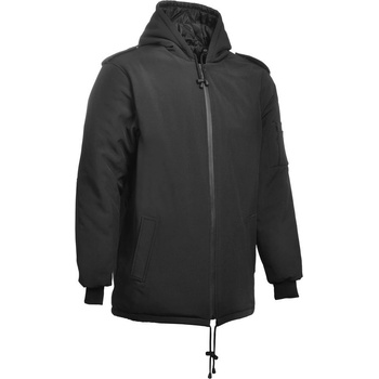 Kabát Dubon softshell s kapucňou čierna