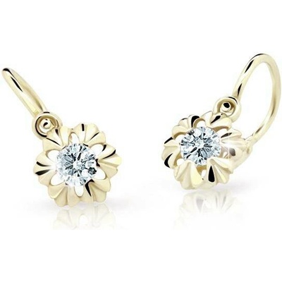 Cutie Kids Jewellery Gold Zlaté náušničky květina C2213