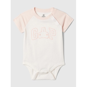 GAP Бебешко боди Brannan Bear с логото GAP GAP | Byal | Момичешки | 50-62