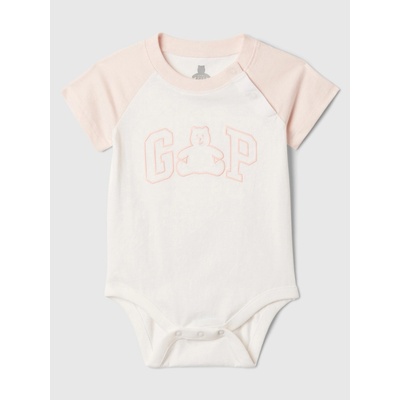 GAP Бебешко боди с логото на Gap GAP | Byal | Момичешки | 50-62