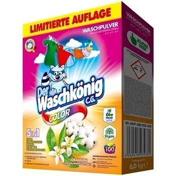 Waschkönig Color prášok s výťažkami extraktu z Pomarančov a bavlny 6 kg 100 PD
