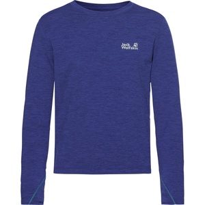 Jack Wolfskin Детска спортна тениска Jack Wolfskin Kid's Trail L/S Sport shirt - Glow Ink - размер 140 (EU) (704-6379-0114)