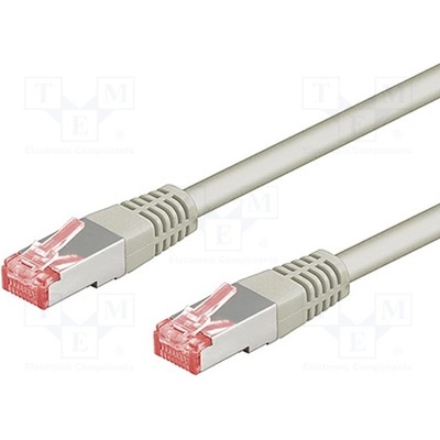 Goobay 93701 Patch, S/FTP, 6a, licna, Cu, LSZH, 10m, šedý